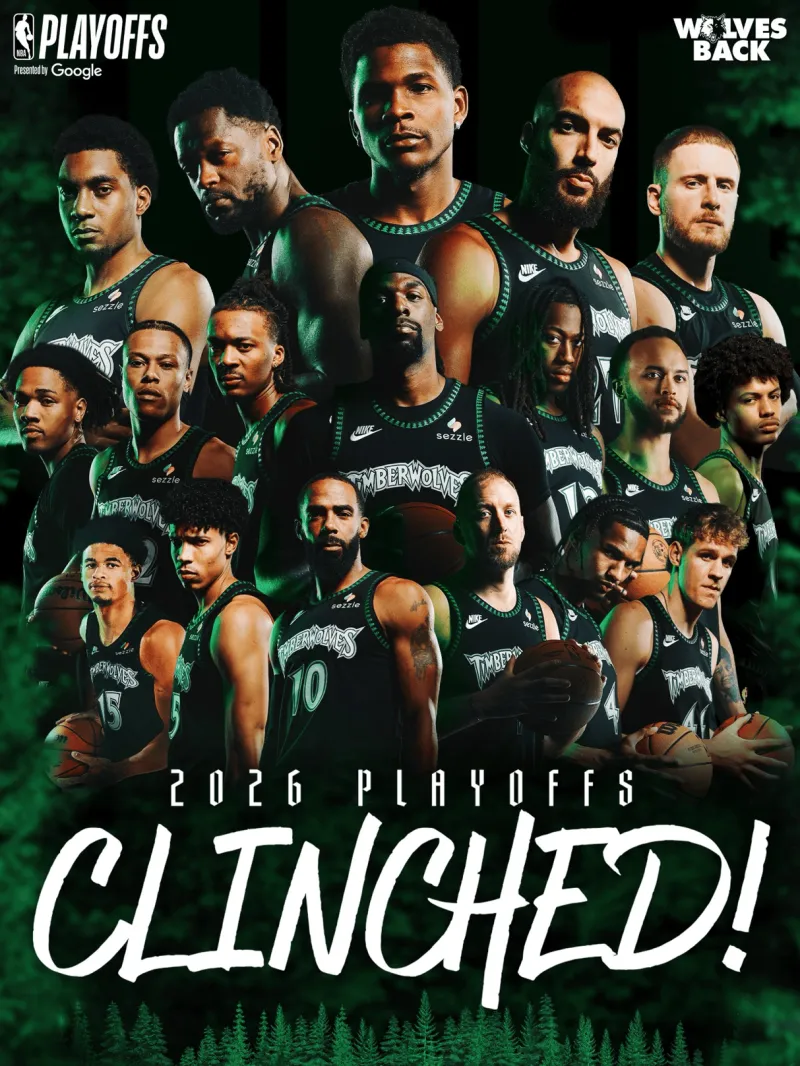 kaiyun开云-实至名归！森林狼官方晒球员全家福：我们将正式挺进季后赛